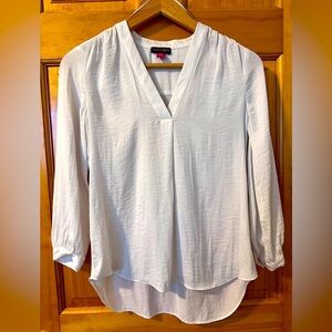 Vince Camuto White Blouse, 3/4 pillow sleeve